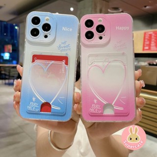 เคสโทรศัพท์มือถือ ลายหัวใจ พร้อมช่องใส่บัตรโปสการ์ด สําหรับ Realme 9 Pro Plus 9i 8 8i 8s 4G 5G 5 5i 5s 6i C15 C3 V25 V13 Q5 Q3 Q3S Q3T Narzo 50 Pro 30 20A 10 4G 5G เคส TPU นิ่ม