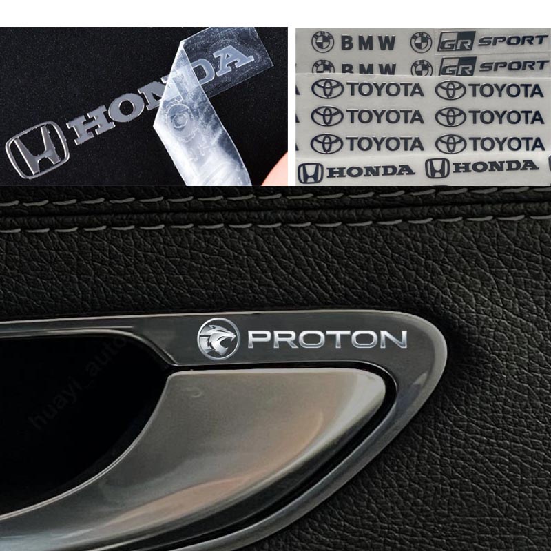 สติกเกอร์โลหะ ลายโลโก้ Proton 3D สําหรับติดตกแต่งภายในรถยนต์ wira Persona X50 Saga vvt Waja X70 Iriz Exora