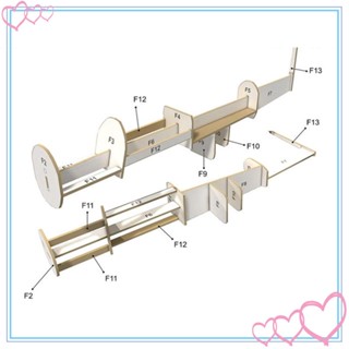 [meteor2] โมเดลเครื่องบินกระดาษ แฮนด์เมด DIY 1:33