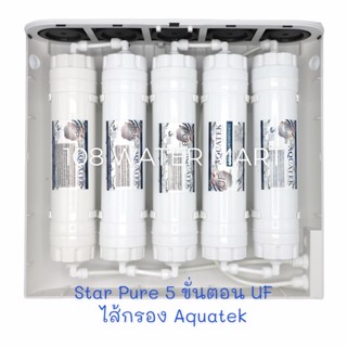 กะทะไฟฟ้า เครื่องกรองน้ำ Star Pure UF ไส้กรอง Aquatek 5 ชิ้น รุ่นแขวนผนัง