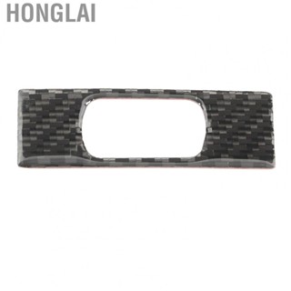 Honglai Emergency Light Switch Panel Trim  Emergency Light Button Decor Cover UV Proof Carbon Fiber  for Car