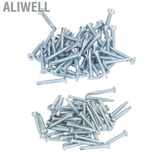 Aliwell 50Pcs Self Drilling Screw Carbon Steel 4.8x32mm Fastener Set Kit for  Carbons Steel Screw