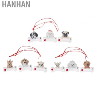 Hanhan Christmas Tree Dog Resin Pendant DIY Durable Christmas Dog Resin Pendant for Christmas Resin Decoration
