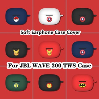 【คุณภาพสูง】เคสหูฟัง แบบนิ่ม ลายการ์ตูน สําหรับ JBL WAVE 200 TWS 200 TWS