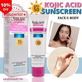 Kojic Acid ครีมกันแดด ป้องกันรังสียูวี ให้ความชุ่มชื้น 50 กรัม J8Z7