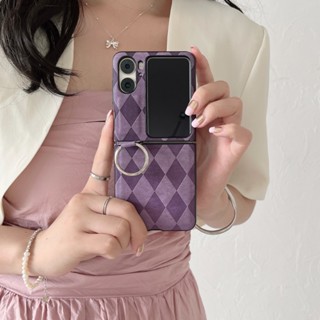 เคสโทรศัพท์มือถือหนัง PU ฝาพับ กันกระแทก พร้อมแหวนขาตั้ง สําหรับ OPPO Find N2 Flip FindN2Flip