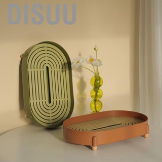 Disuu  Tray Simple Double Layer Pure Color  Draining Holes Detachable Design Plastic  Tray Serving