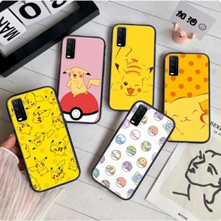 เคสโทรศัพท์มือถือแบบนิ่ม ลายปิกาจูน่ารัก 66A สําหรับ Vivo Y30 Y50 Y31 Y51 Y53 Y55 Y55s Y69 Y71 Y81 Y81s Y91C Y95 Y93 Y91