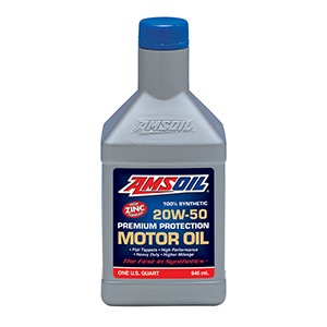 AMSOIL สังเคราะห์ 100% SAE 20W-50 / 20w50 PREMIUM PROTECTION SYNTHETIC MOTOR OIL 1QT / 946ml