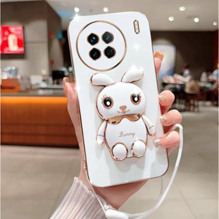 เคสโทรศัพท์มือถือ ลายกระต่ายอ้วนน้อยน่ารัก สามมิติ แฟชั่น สําหรับ vivo X90 X80 X70 X60 Pro