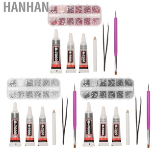 Hanhan Rhinestones  Kit   Kit with Rhinestone Multi Faceted Cutting Crystal Glass  for Clothes Fabric