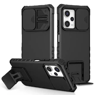 Case For Xiaomi For Redmi Note 12 Pro 5G เคส โทรศัพท์ เคสกันกระแทก กันรอยกล้อง มีขาตั้ง เคสตั้งได้