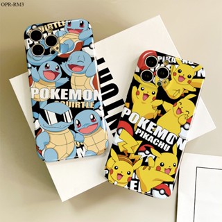 Realme 8 7 7i C17 6 6i 5 5i 5s 3 Pro เคสเรียวมี สำหรับ Case Cartoon Pokémon Pikachu เคส เคสโทรศัพท์ เคสมือถือ Hard Phone Cases