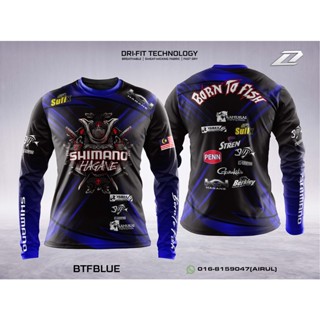 เสื้อกีฬาแขนยาว ลายทีม SHIMANO BAJU Murah