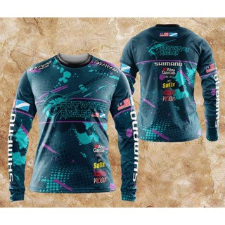 เสื้อกีฬาตกปลา Baju Pancing Salt Water Angler Edition | เสื้อผ้า ป้องกันรังสียูวี สําหรับตกปลา| Shimano