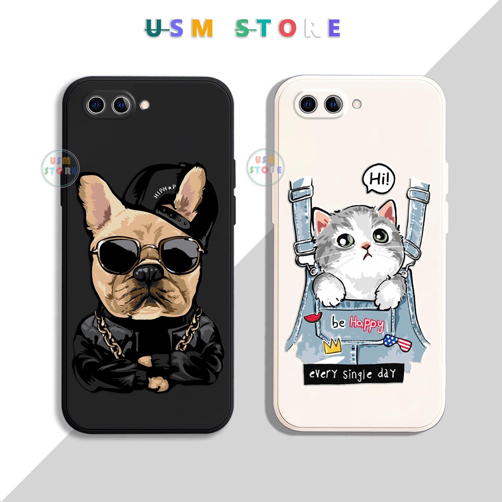 เคสสําหรับ OPPO A3S /A5/ AX5 / AX5S / A12E/ A1K/Realme C2 TPU ยืดหยุ่น ขอบสี่เหลี่ยม