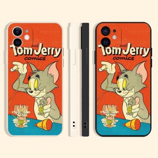 comics เคสไอโฟน 11 12 13 14 promax case เคสโทรศัพท์ iPhone 8พลัส 7 8 Plus Se 2020 เคส X Xr Xs Max cat mouse phone cover