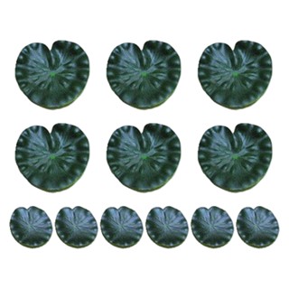 12pcs Garden EVA Patio Aquarium Artificial Plant Landscape Decoration Floating Realistic Lotus Leaves