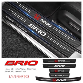 สติกเกอร์คาร์บอนไฟเบอร์ ป้องกันรอยขีดข่วน สําหรับติดขอบประตูรถยนต์ Honda Brio G1 DD1 DD2 2011-2017 G2 DD1 2018-2023