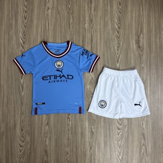 ชุดกีฬาเด็ก Mancity (แมนซิตี้) ปี22/23  ได้ทั้งชุด (เสื้อ+กางเกง)เกรดAAA ประกันสินค้าทุกตัว