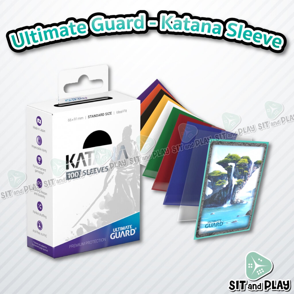 Ultimate Guard - Katana 100 Sleeves ซองใส่การ์ด คุณภาพดีที่สุด Standard Size (ใช้ในงานแข่งได้)