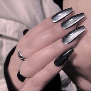 ( สีเจลลูกแก้วดำ ) Misscheering 🔮 มาใหม่ สีเจลแคทอาย Black cat eye gel polish สีเจลแม่เหล็ก 7.5ml.