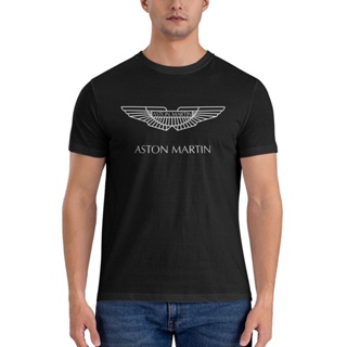 เสื้อยืดลําลอง แขนสั้น พิมพ์ลายโลโก้ Aston Martin Cars ลดราคาครั้งใหญ่