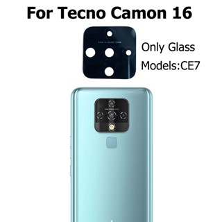 เลนส์กล้องด้านหลัง พร้อมสติกเกอร์กาว แบบเปลี่ยน สําหรับ Tecno Camon 16 CE7