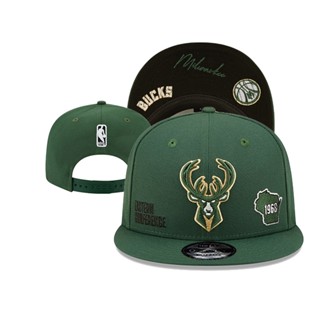 หมวกเบสบอล ปักลาย Milwaukee Bucks _popular สามารถปรับได้ แฟชั่นสําหรับผู้ชาย และผู้หญิง