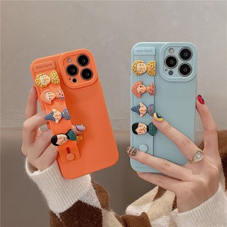 Cute Cartoon Doll Wrist strap Phone Case For Iphone 13/12pro/Max 11 X/Xs Xr 78plus