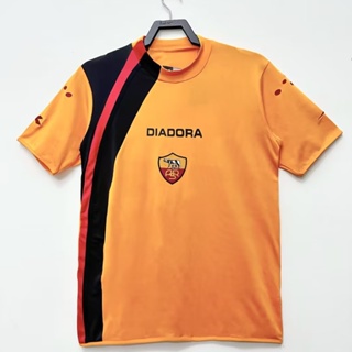 เสื้อกีฬาแขนสั้น ลายทีมชาติฟุตบอล Roma Home 05-06 แนวเรโทร แห้งเร็ว ไซซ์ S-XXL สําหรับผู้ชาย AAA