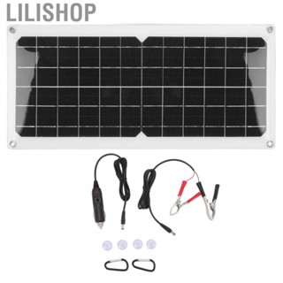 Lilishop Solar Panel 10W Lightweight Solar  43.5x20cm with Car  for Family for Trailer