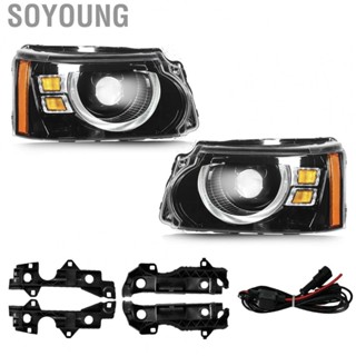 Soyoung Car Turn Signal Light  Focused Beam Clear Vision Exquisite Appearance Energy Saving  Headlights  for Range Rover Sport L320