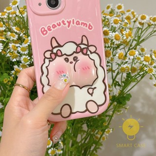 For เคสไอโฟน 14 Pro Max [Cute Lamp Pink 3D] เคส Phone Case For iPhone 14 Pro Max Plus 13 12 Mini 11 For เคสไอโฟน11 Ins Korean Style Retro Classic Couple Shockproof Protective TPU Cover Shell