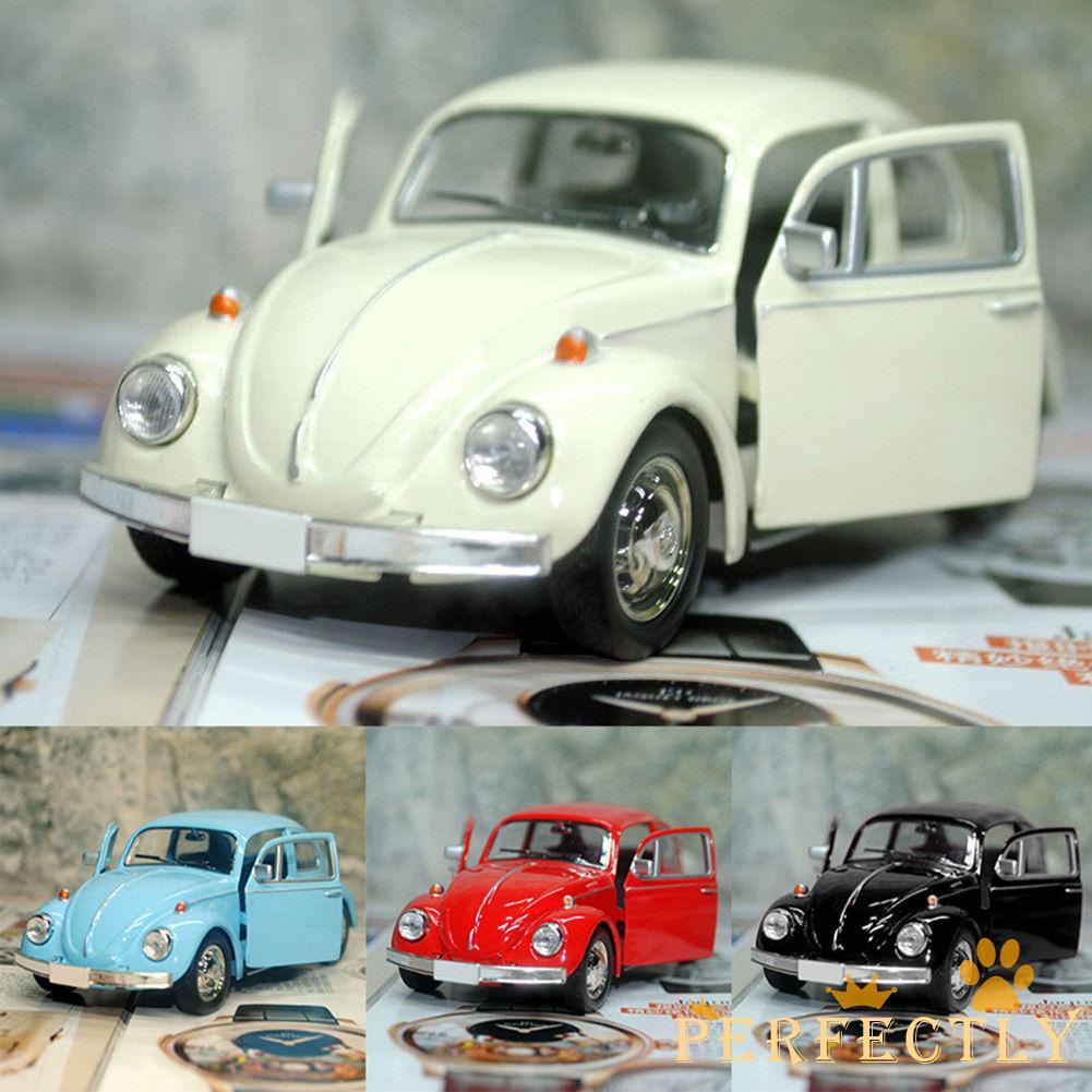 Perfectly-kid Lovely Vintage Beetle Car Model, Cool ของเล่นเด็กตกแต่งของขวัญตุ๊กตาน่ารัก