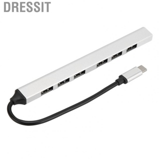 Dressit USB C 3.0 Hub Aluminium Alloy 7 Ports 5.0Gbps Type C Hub Expander for PC  Notebook new