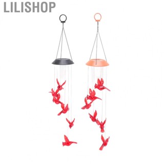 Lilishop Wind Chime Light  Decorative Solar Bird Wind Chime Lights  for Outdoors