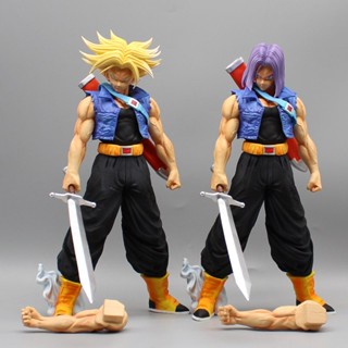 โมเดลฟิกเกอร์ PVC รูปปั้นอนิเมะ Dragon Ball Z Future Trunks Super Saiyan Trunks SSJ ขนาด 29 ซม. สําหรับตกแต่งบ้าน