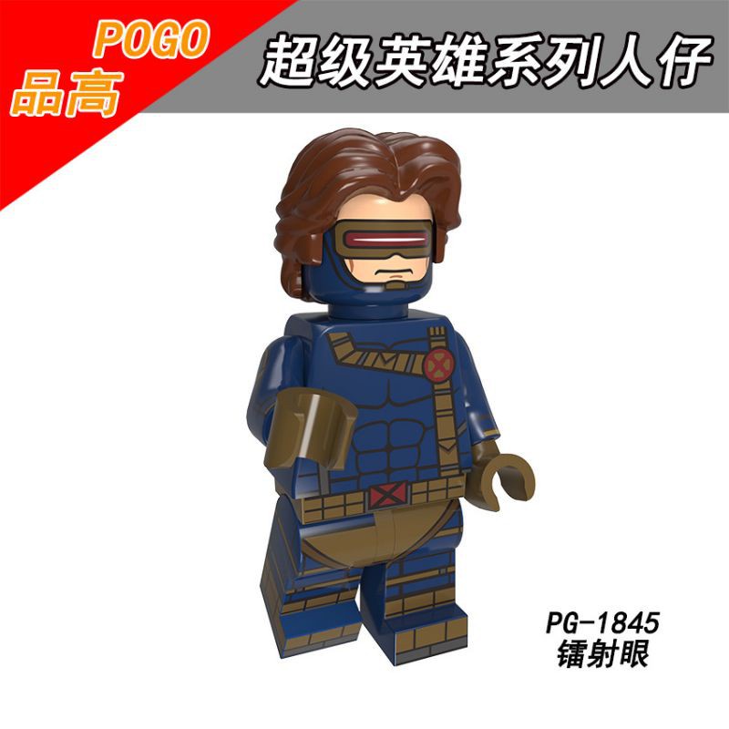 Cyclops X-Men Minifigure PG1845 Minifigures Bricks Marvel Avengers Dinosaur