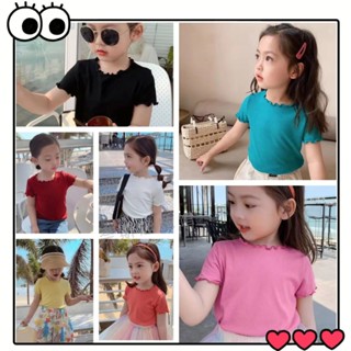 【Girls T Shirt】เสื้อยืดแขนสั้น ลาย Kebaya Budak Perempuan Bayi แฟชั่นเกาหลี สําหรับเด็กผู้หญิง (1-12 ปี) (8 สี)