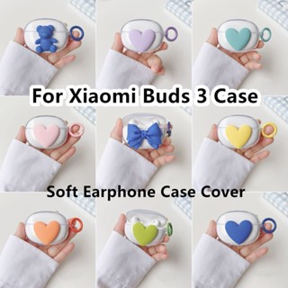 【คุณภาพสูง】เคสหูฟัง แบบนิ่ม รูปสามมิติ สําหรับ Xiaomi Buds 3 3