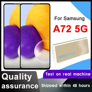 อะไหล่หน้าจอสัมผัส LCD AMOLED สําหรับ Samsung Galaxy A72 A725 A72 5G A726