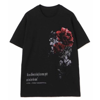 Yohji Yamamoto SYTE เสื้อยืดแขนสั้น คอกลม ผ้าฝ้าย พิมพ์ลายดอกทานตะวัน Fukabayashi สําหรับเด็กผู้หญิง