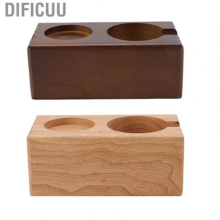 Dificuu Coffee Tamper Holder Coffee Distributor Storage Rack 2 Holes Environmental Friendly for Coffee Shop