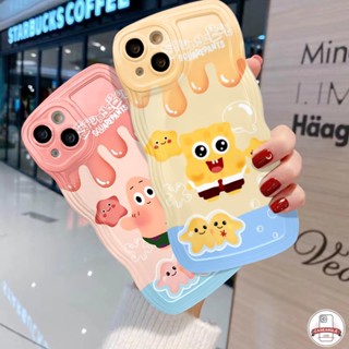 เคสโทรศัพท์มือถือ ขอบหยัก ลายสพันจ์บ็อบ สําหรับ Oppo A77s A16s A17 A57 A95 A58 A53 A3s A74 A16 A1k A78 A15 A12 A77 A16K A5 A9 A5s A76 A52 A7 A54 A96 A55 A17K Reno 8T 8 7 6 8Z 7Z เคสนิ่ม