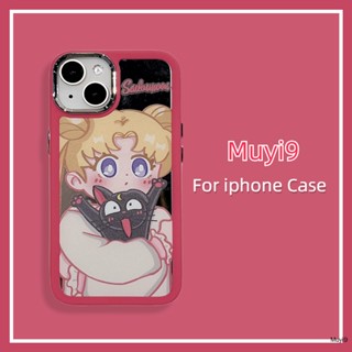 [ใหม่] เคสมือถือ แบบนิ่ม ลายการ์ตูนเซเลอร์มูน Luna กันตก สําหรับ IPhone14 Pro MAX 13 Pro MAX I12 Pro MAX i11 Iphone 14 13 Pro