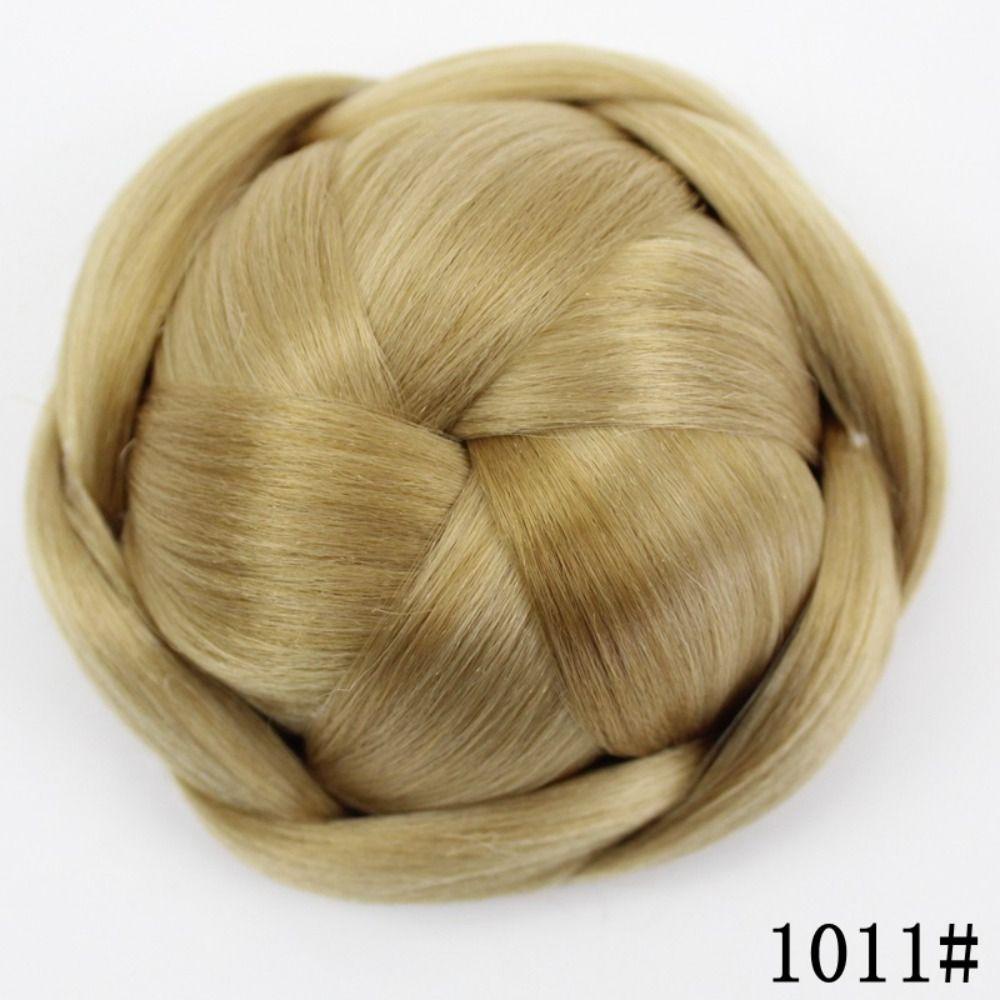 ผมปลอม bun สีดำ แบบเรโทร.Simple สำหรับ Hanfu และ chignon รูปที่ 5