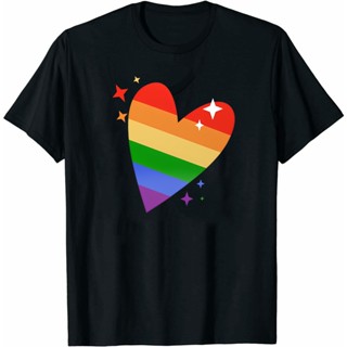 เสื้อ สายรุ้ง LGBT Pride Month Rainbow LGBTQ Lesbian Gay Bisexual and Transgender แอลจีบีที เดือนแห่งความภาคภูมิใ S-5XL