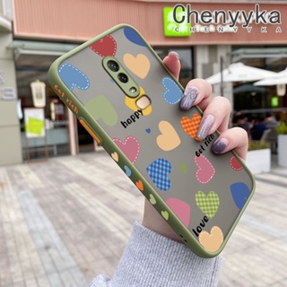 เคสโทรศัพท์มือถือ ซิลิโคน ขอบสี่เหลี่ยม กันกระแทก ลายการ์ตูนหัวใจ สีสันสดใส สําหรับ Oneplus 6 6T 7 Pro 7T Pro 5 5T