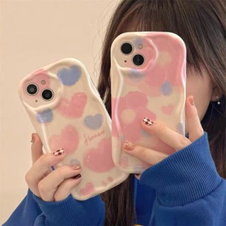 Soft Casing Xiaomi 13 12 12X 12S 11 Lite POCO M3 X3 NFC Pro Redmi Note 10 10S 9 9S 8 Cute Fine Hole Cream Edge Pink Flower &amp; Love Heart Tpu Airbag Anti-fall Phone Case NY 01